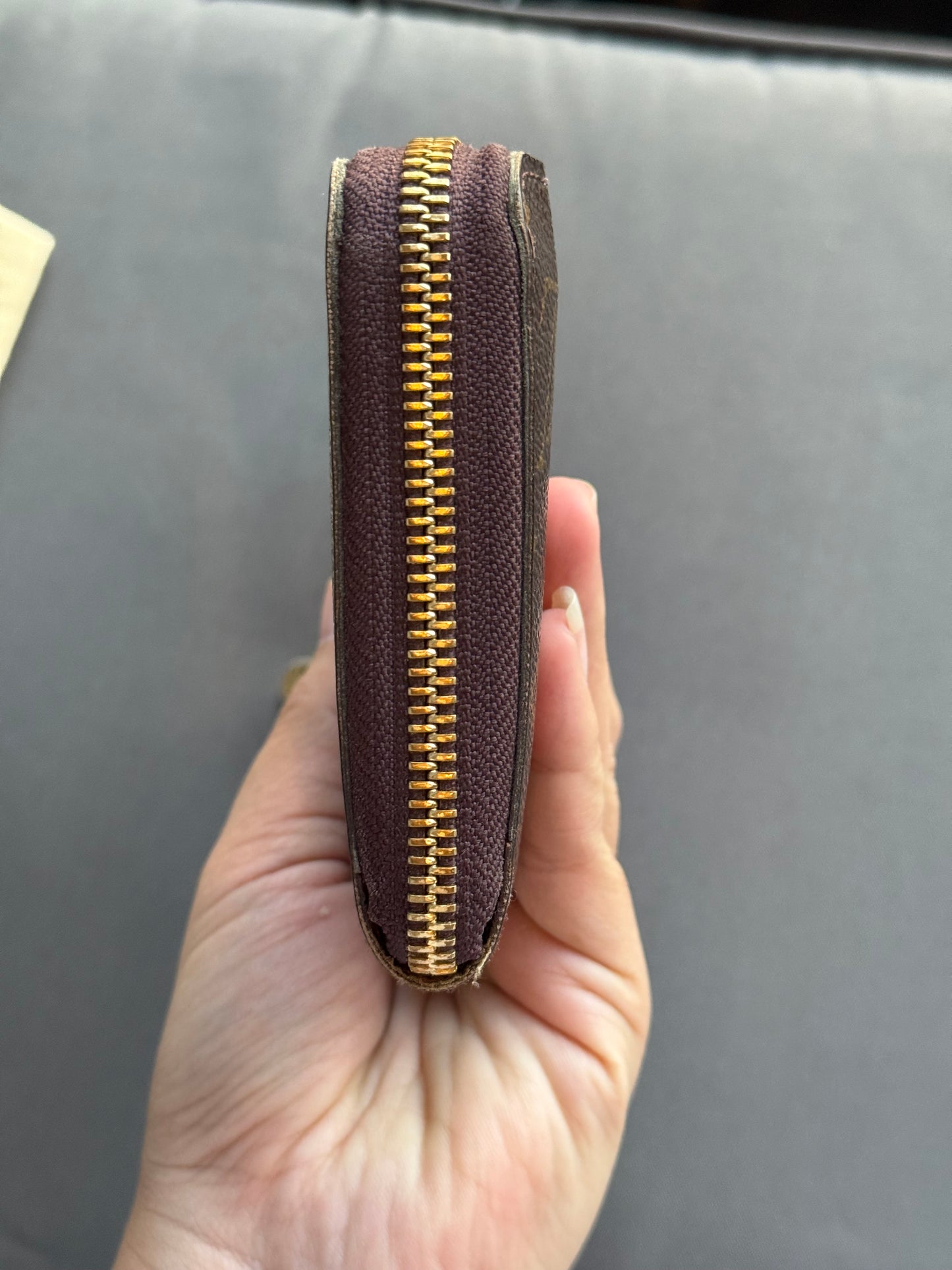 LV monogram zippy wallet