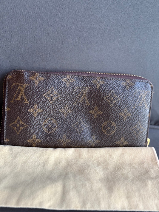 LV monogram zippy wallet