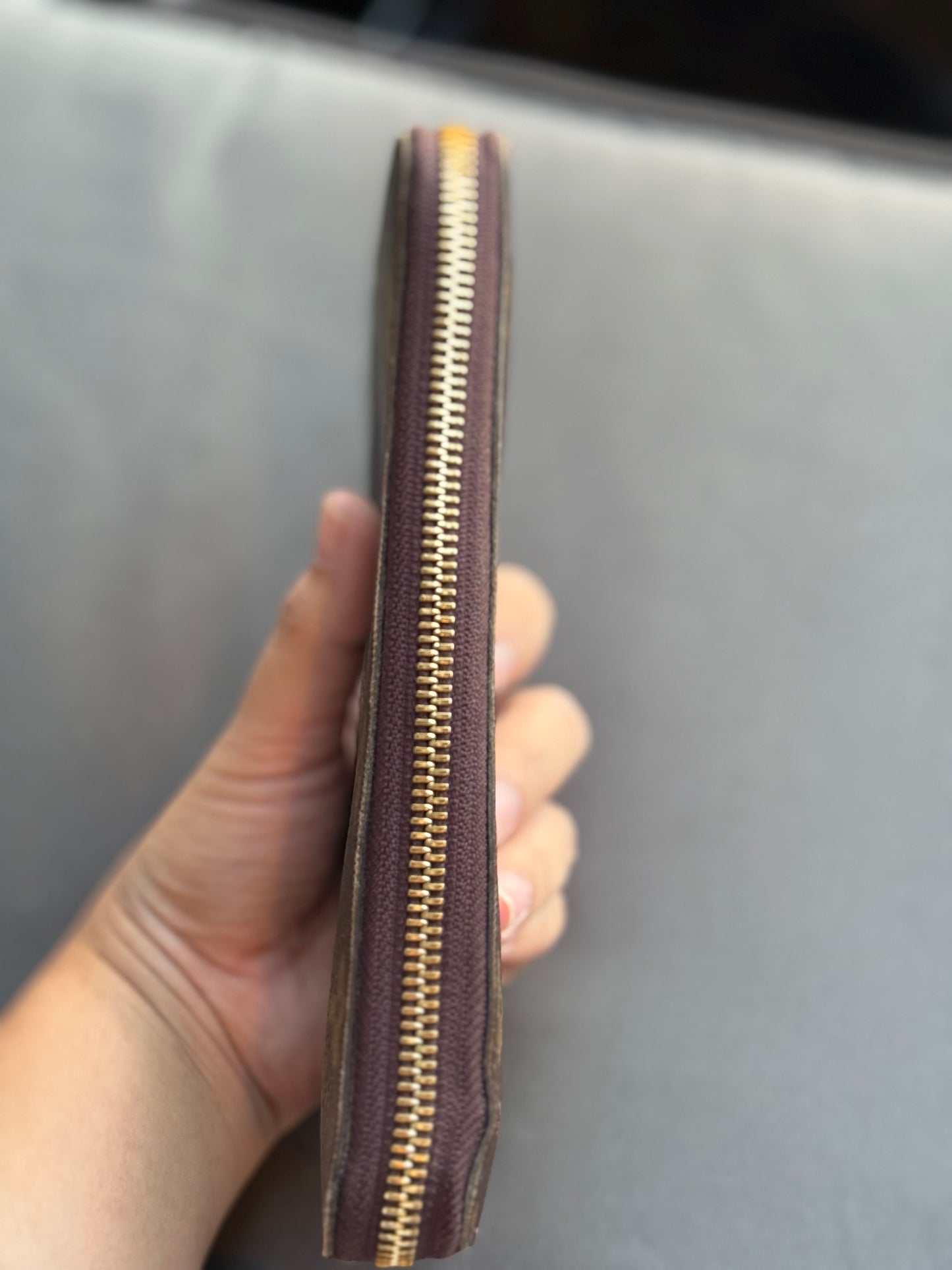 LV monogram zippy wallet