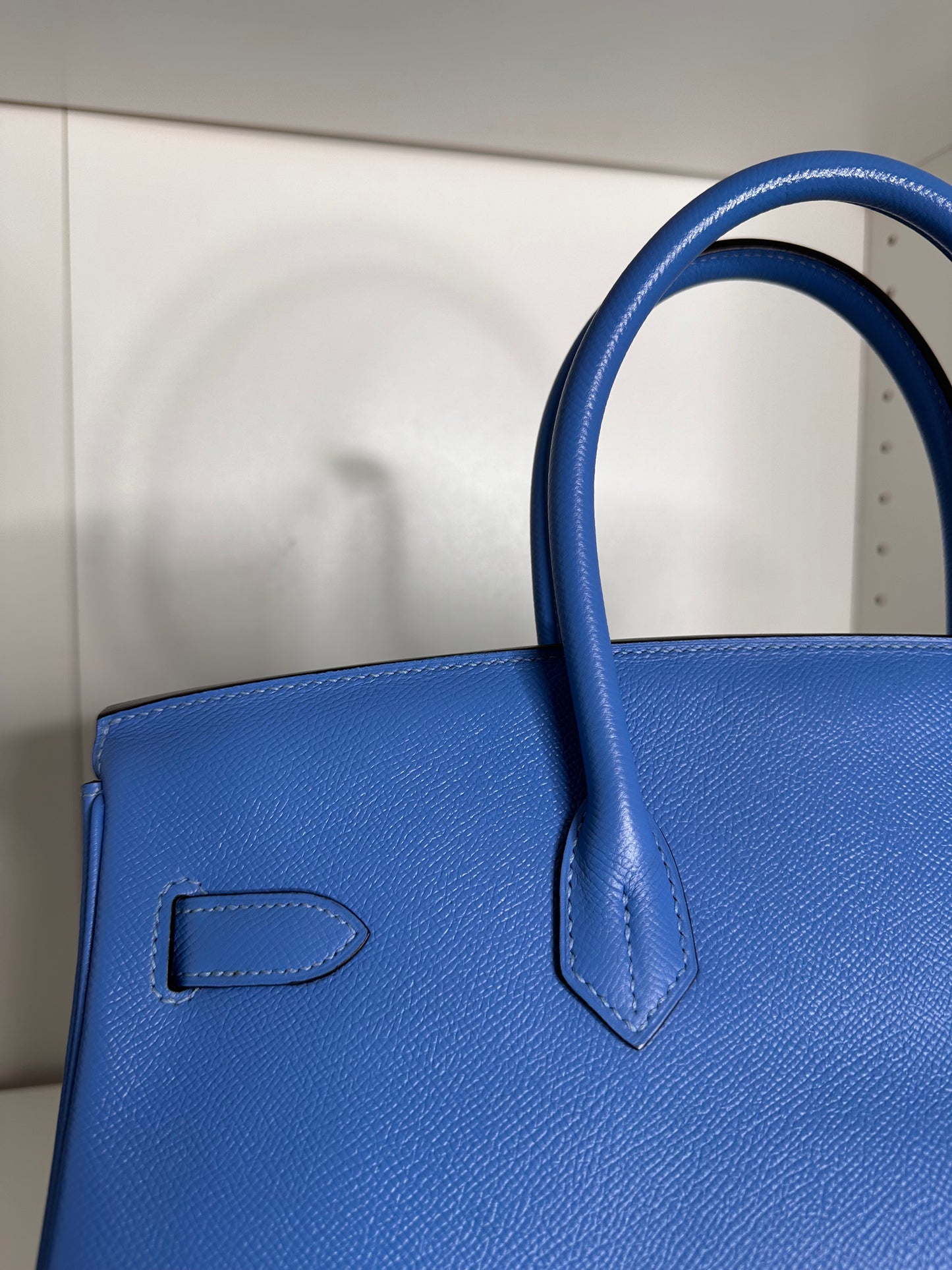 Birkin 35 Blue Paradise Gold Hardware