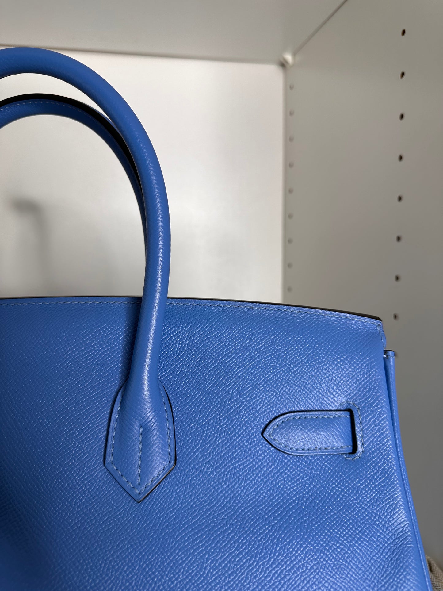 Birkin 35 Blue Paradise Gold Hardware